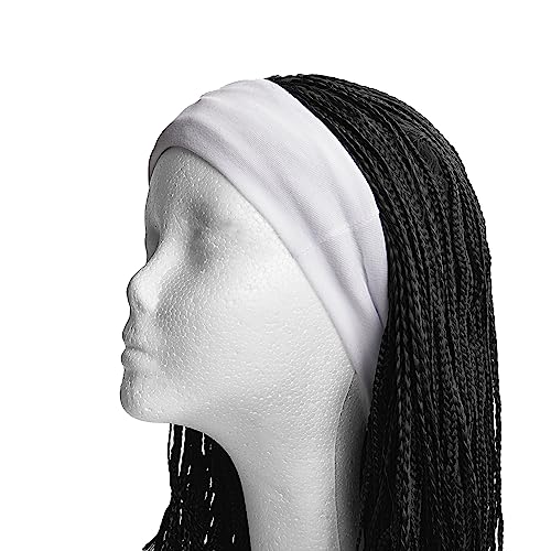 Red by Kiss Wide Stretchy Headbands for Women - 2 Pcs Black & White
