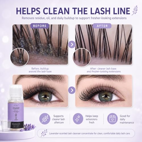 ACTROL Lash Shampoo Concentrate – 60ml Refill for 12 Eyelash Foam Cleansers