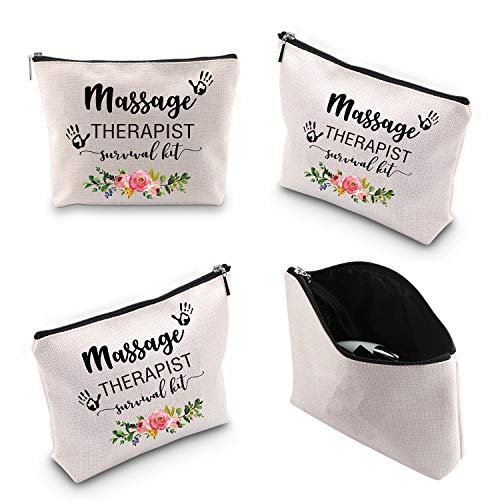 Massage Therapist Makeup Bag - Multifunctional Canvas Organizer