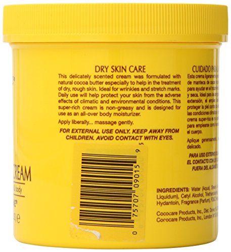 COCOCARE Cocoa Butter Cream 15 Ounce - Deep Moisture & Hydration