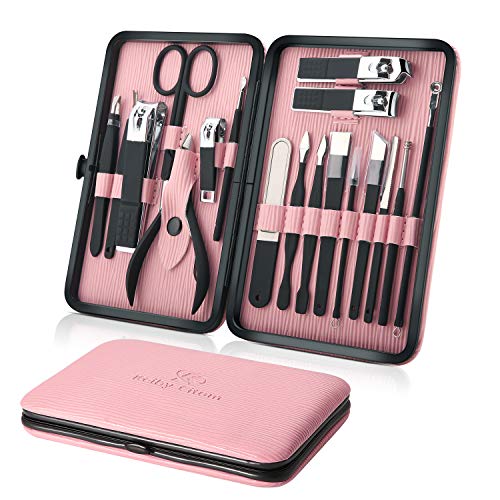 Keiby Citom 18-Piece Stainless Steel Professional Manicure Pedicure Kit