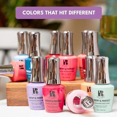LED Gel Top Coat - RC Red Carpet Manicure, 9ml High-Shine Finish