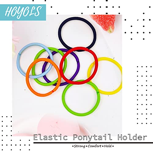 HOYOLS Chakra Hair Ties - 84 Pack No Metal Soft Elastic Bands