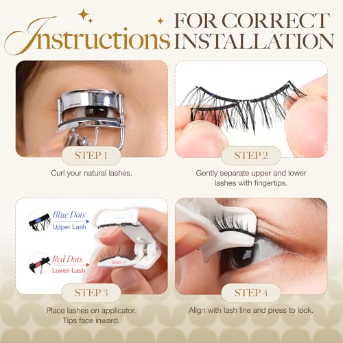 LASHVIEW RCM01 Magnetic Eyelashes Kit - Natural Look & Reusable