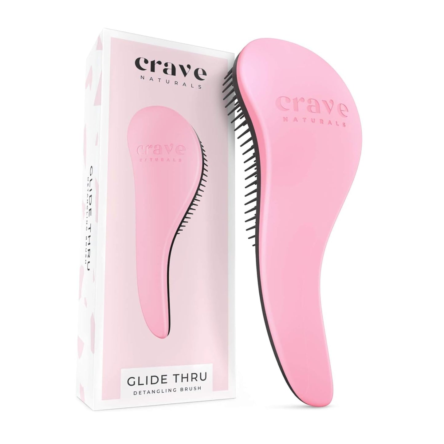 Glide Thru Detangling Hairbrush - Effortlessly Untangles Wet, Dry & Damaged Hair | Gentle Styling Tool for All Ages - 7.5 x 3 in, Turquoise