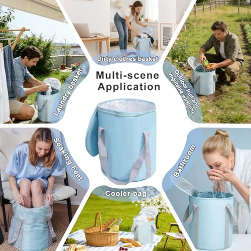 7.5 Gallon Portable Insulated Foot Soaking Tub for Outdoor Use