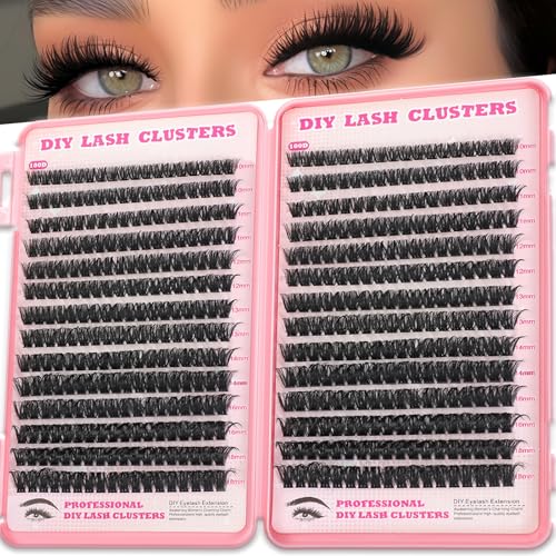 OOPPOO Lash Clusters Eyelash Extensions 100D+100D Thick Volume Mink Lashes