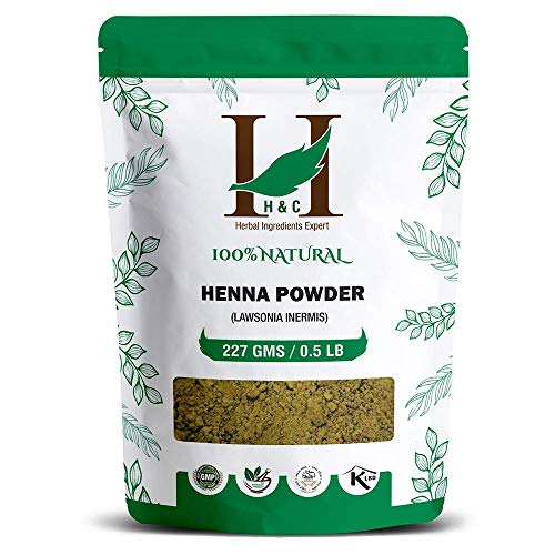 H&C Natural Henna and Indigo Hair Dye Powder Value Pack - 1 lb Total