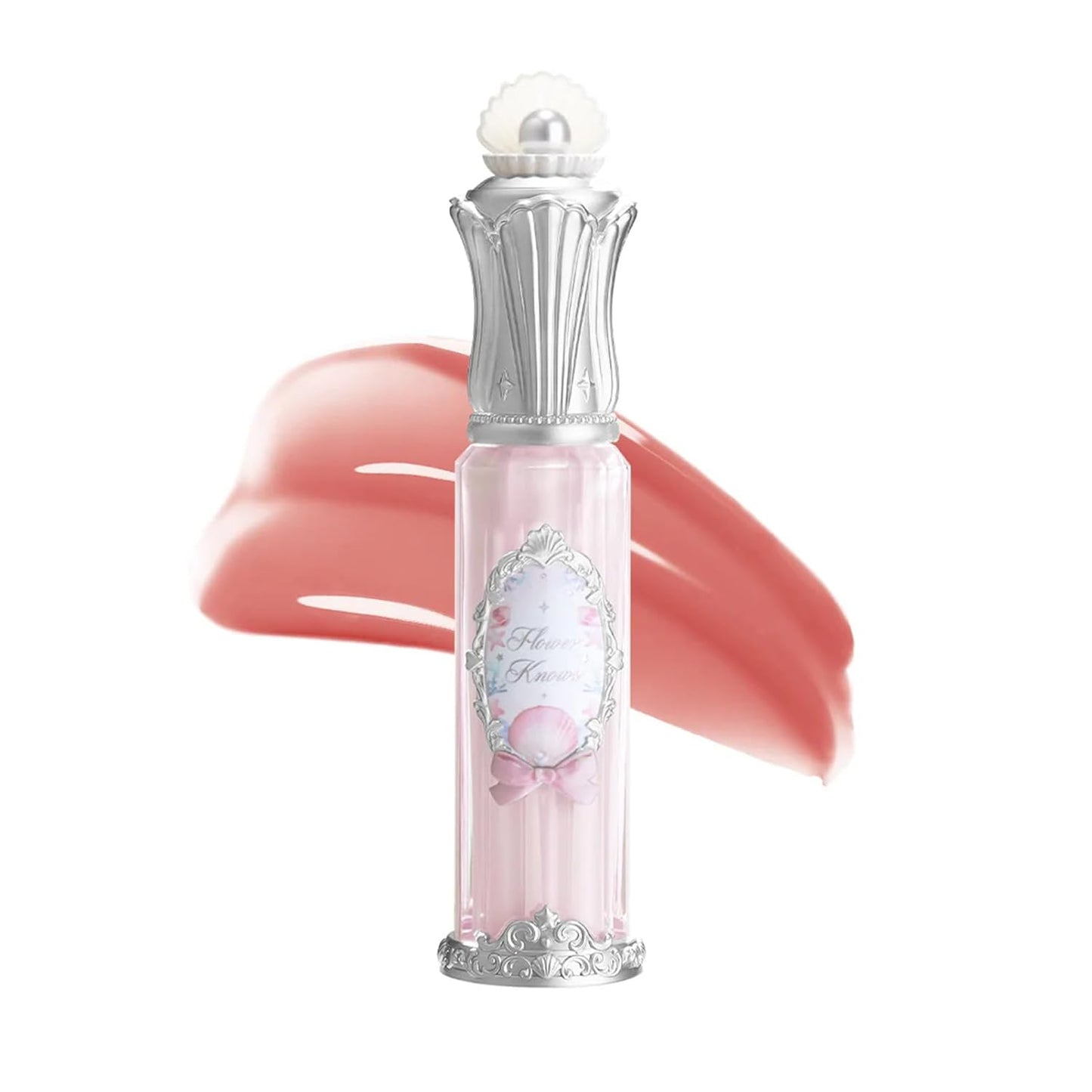 Nourishing Lip Glaze - Shimmery Clear Lip Gloss with Hyaluronic Acid | Moisturizing Plumping Oil, 0.16 Fl Oz (P06 Lunar Jelly)