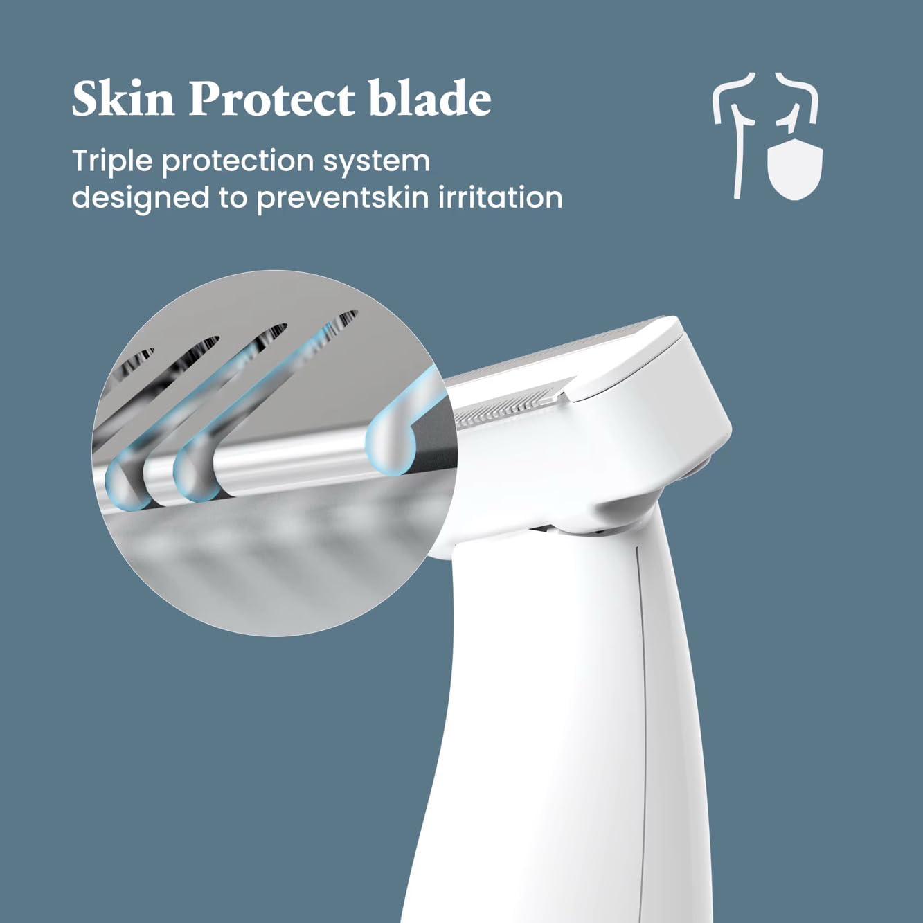 Light Bikini Trimmer for Women & Men - Waterproof Electric Razor for Pubic Hair & Sensitive Areas | Cordless, Painless, Dual Edge Blade