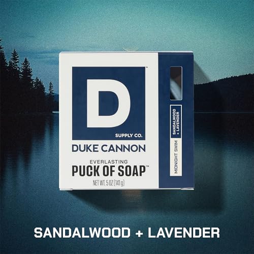 Duke Cannon Midnight Swim Bar Soap - Hydrating Triple-Milled 5 oz
