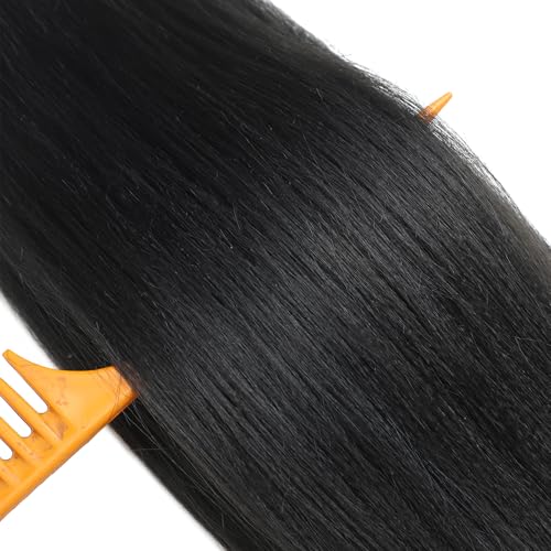 24-Inch Pre-Stretched Braiding Hair - 8 Pack Yaki Texture