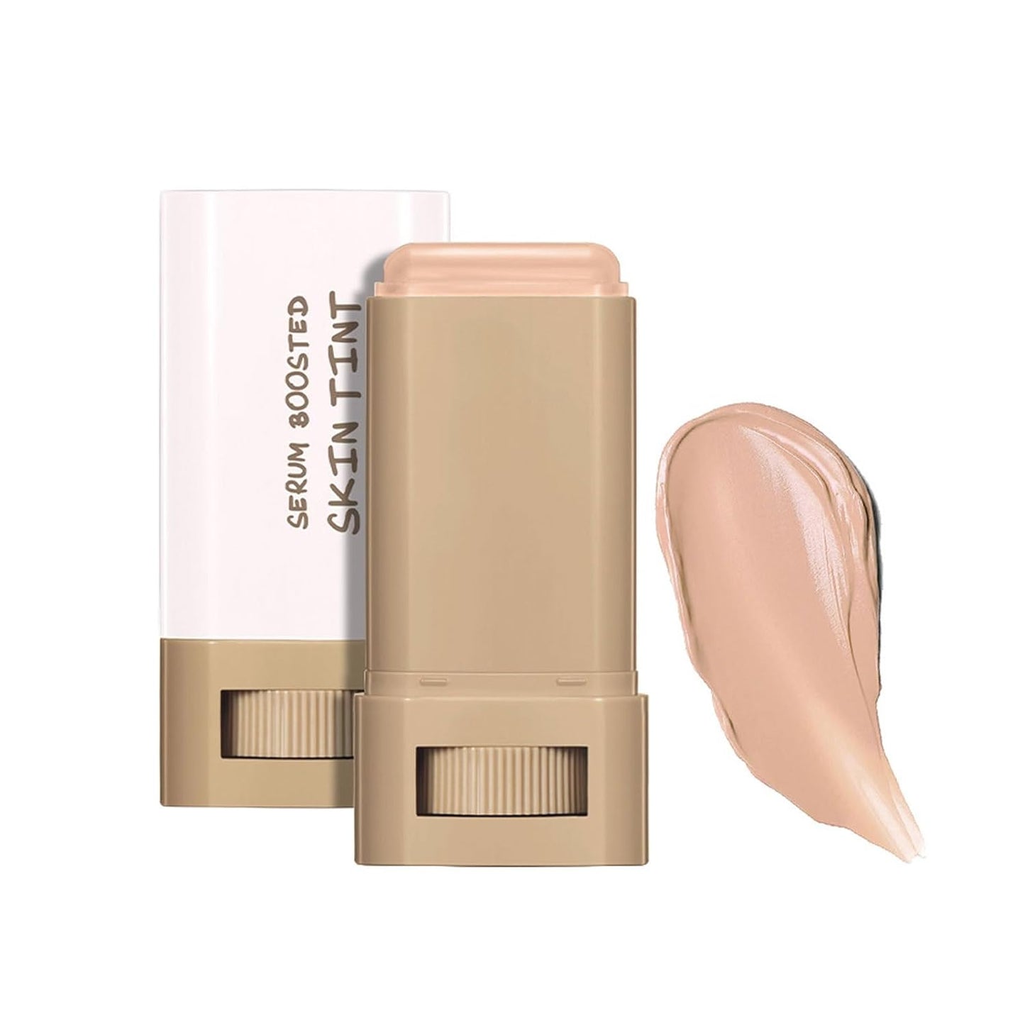 Beauty Balm Serum - Hydrating Tinted Moisturizer Stick for Natural Finish | Lightweight Buildable Foundation (01#)