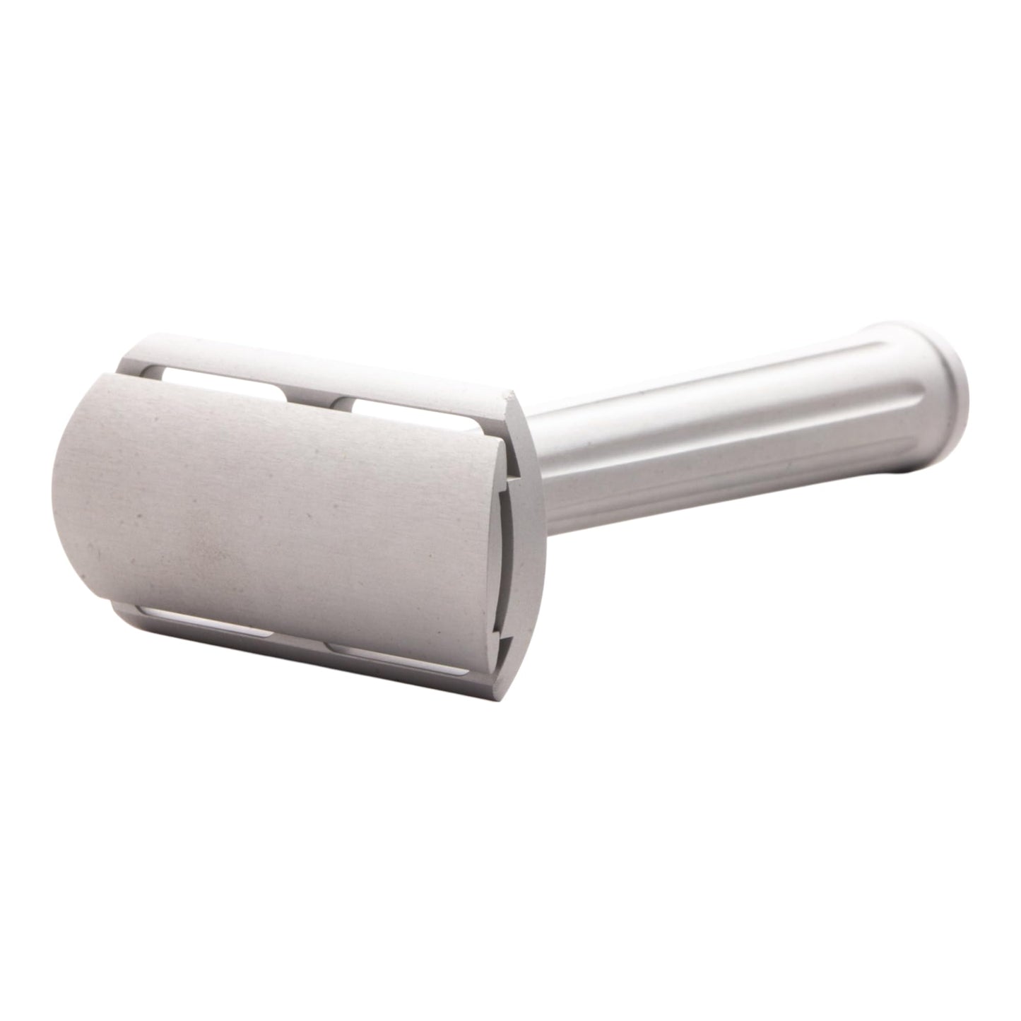Rex Supply Co. Page Three Piece Double Edge Safety Razor – Aircraft Aluminum Finish, Ultra-Light CNC-Milled Razor for Men, Durable Smooth Shaver Compatible with All Standard DE Blades