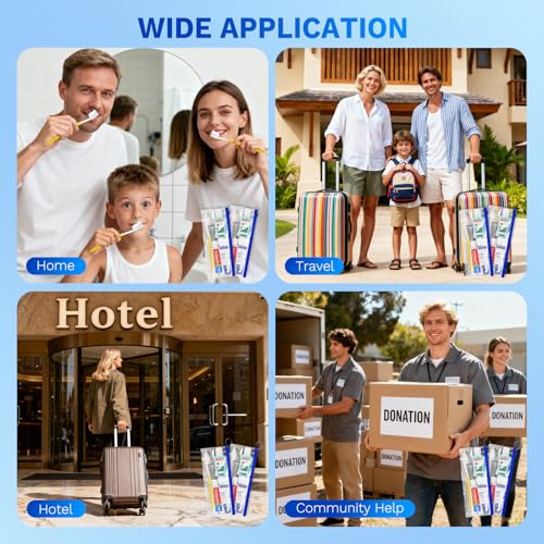 10 Pack Travel Hygiene Kit - Portable Toiletry Set for Personal Care