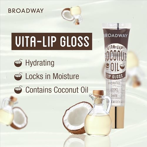 Ruby Kisses Vita-Lip Clear Lip Gloss 8 Pack - Ultra-Hydrating, High-Shine