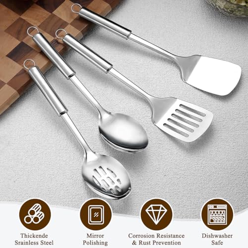 Homquen 4-Piece Stainless Steel Kitchen Utensils Set