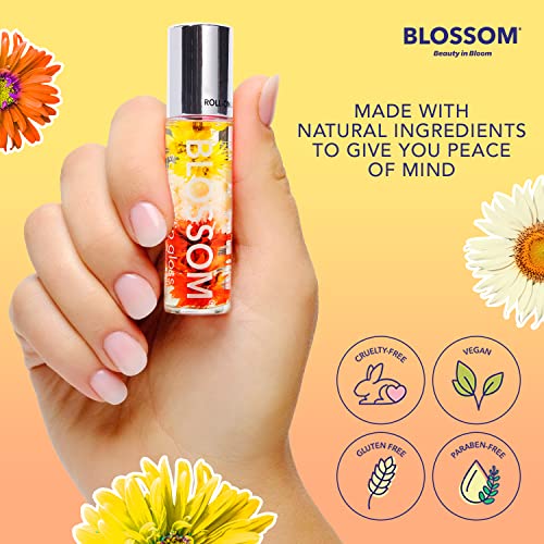 Blossom Almond Biscotti Lip Gloss - Non Sticky, Long Lasting, Made in USA, 0.2oz