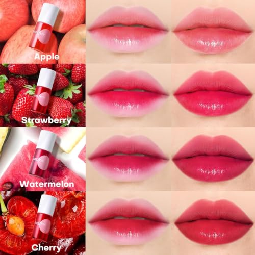 Bayfree Fruit Farm Lip Tint Stain Set 4 pcs - Lip & Cheek, Lightweight & Non-Sticky