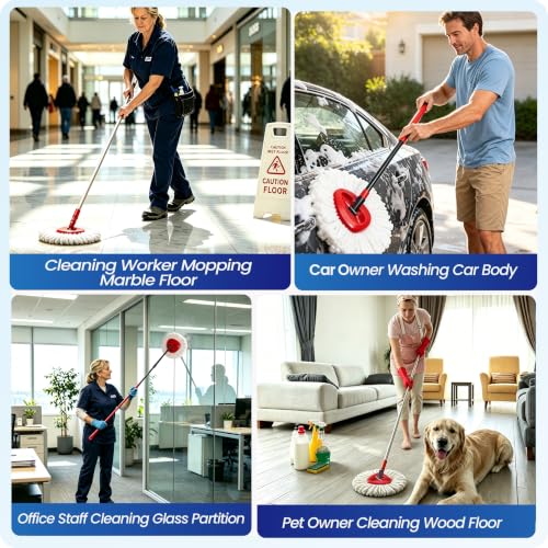 5-Pack O-Cedar EasyWring Mop Head Replacements - Machine Washable