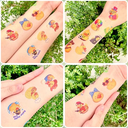 96-Pack Rubber Duck Temporary Tattoos for Kids & Pool Parties