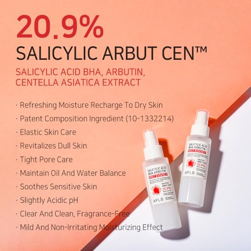 APLB Salicylic Acid BHA Arbutin Mist Essence for Acne and Pore Care