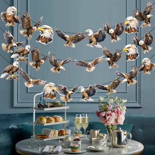 Bald Eagle Party Banners - 3pcs Eagle Decorations for 4th of July