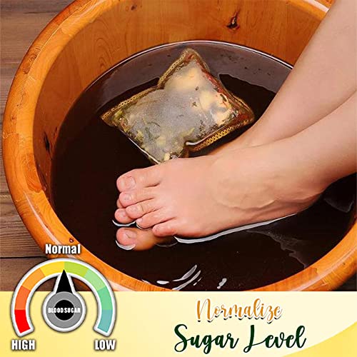 UDOIT 20PCS Ginger & Mugwort Foot Soak Bags for Relaxation & Swelling Relief