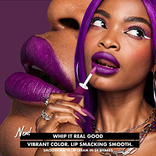 NYX Smooth Whip Matte Lip Cream - Long Lasting Vegan Lipstick, Kitty Belly (Peach Nude)