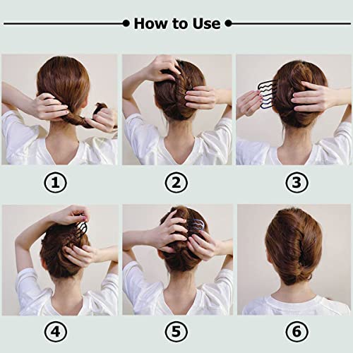 BOYIVI 10 Pcs Hair Side Combs for Updos French Twist Hair Accessories