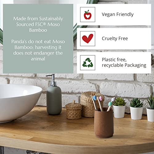 Wild & Stone Organic Baby Bamboo Toothbrushes - 4 Pack, Soft Bristles, Compostable Handle