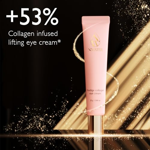 NOWATER Collagen Eye Cream for Under Eyes - Hydrating Korean Skincare, Day & Night