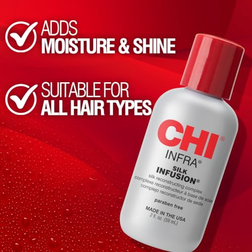 CHI Silk Infusion Leave-In Treatment for Smooth, Shiny Hair - 2 Oz