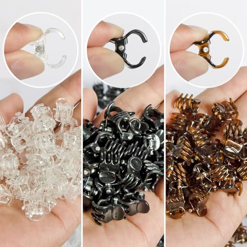 100 Pack Mini Hair Claw Clips for Women & Girls - Durable Plastic