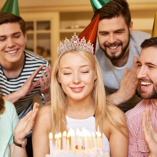 AOPRIE Birthday Headbands and Sash Set for Women and Girls