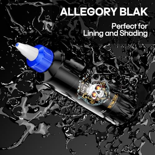 Vidattx Poseidon Premium Black Tattoo Ink - 8oz Professional Vegan Pigment