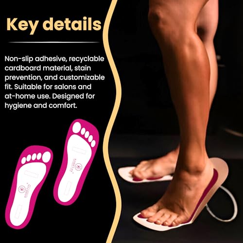 KOBBTAN 60 Pairs Disposable Spray Tan Feet Pads - Non-Slip Sunless Tanning