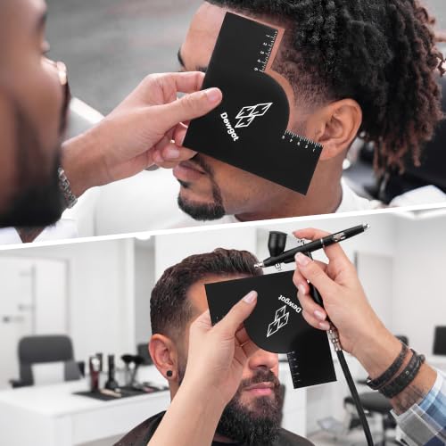 Dewgot Barber Hairline Shaping Tool - Reusable Edge Line Up Card (3PCS)
