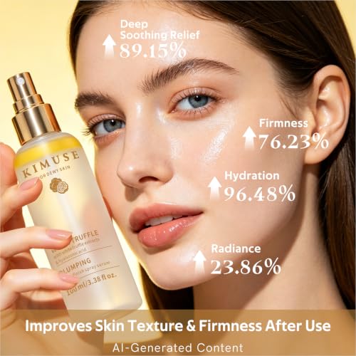 KIMUSE White Truffle Serum Spray with Niacinamide & Hyaluronic Acid - 3.38 fl oz Hydrating Face Mist for All Skin Types