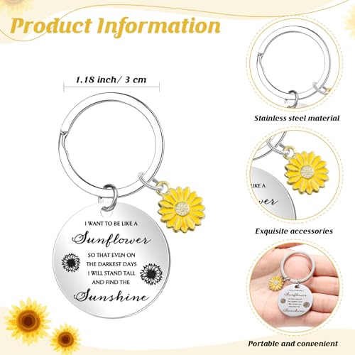 Sunflower Gift Set: Canvas Cosmetic Bag, Ceramic Coffee Mug & Keychain