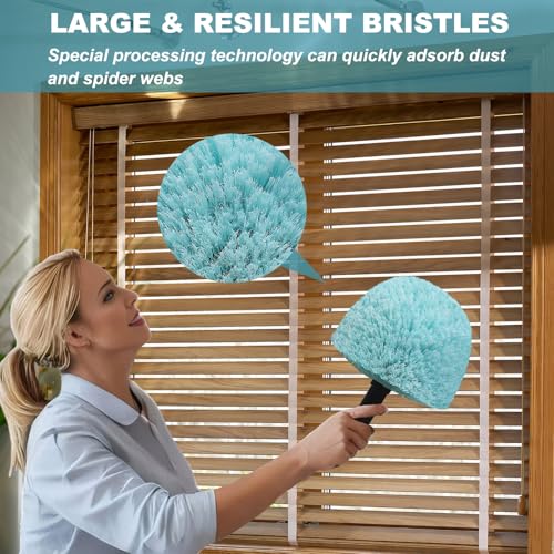 Cyan Cobweb Duster Head Brush - Twist-On Spider Web Remover Tool