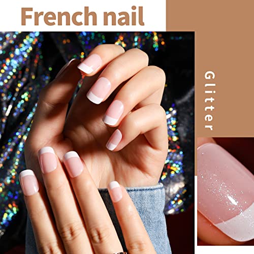 Teenitor 576Pcs Short Square Press On Nails Kit - Matte, Glossy & Glitter