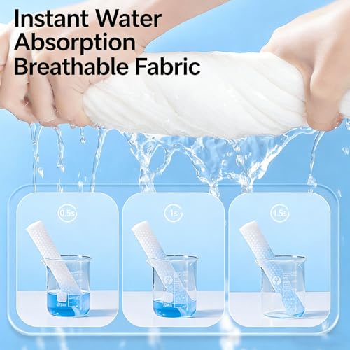 Compressed Disposable Face Towels - White, 80 PCS for Travel