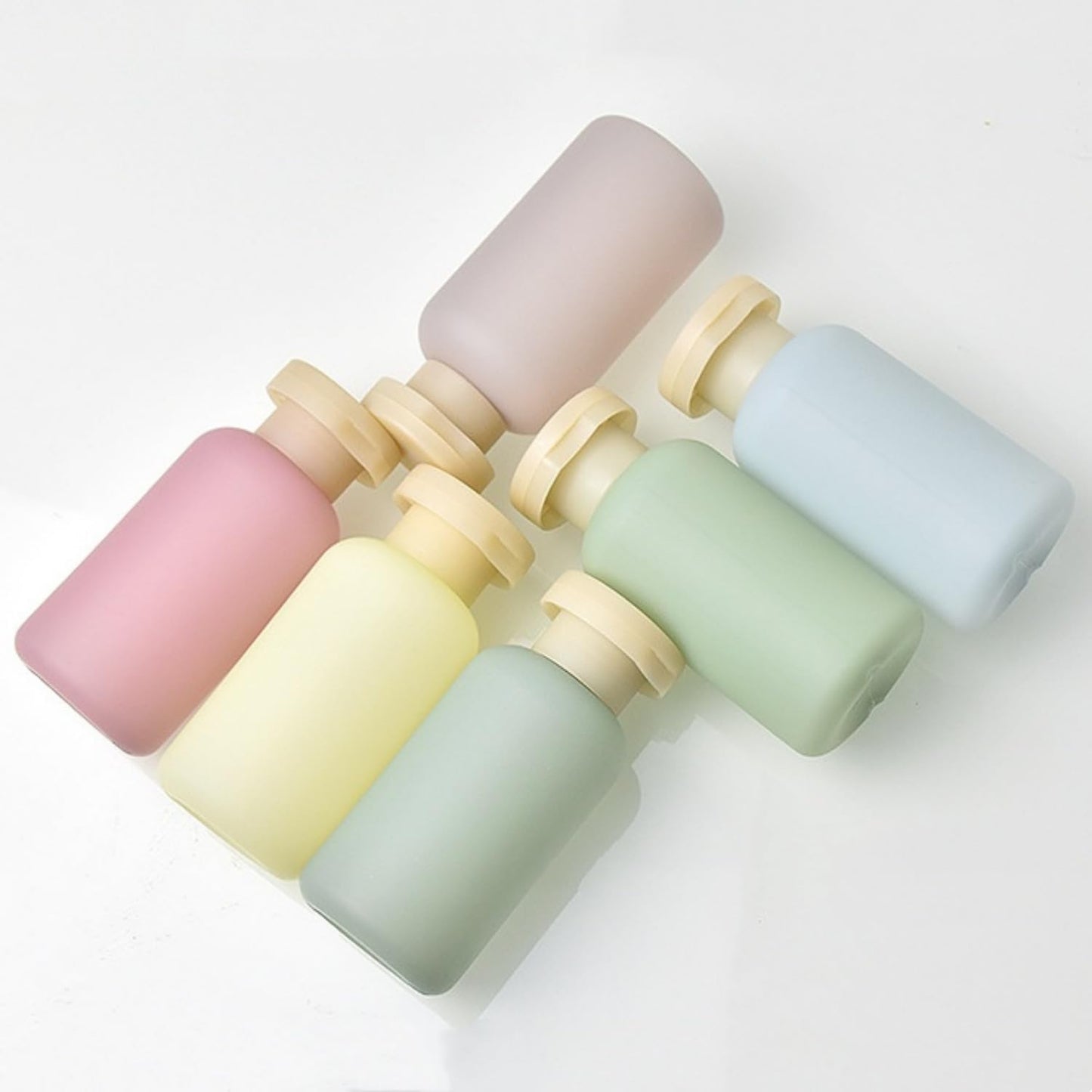 Travel Shampoo Bottles - Leak Proof Reusable Toiletry Containers | 3.4oz, 4-Pack, Garden Series