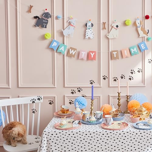 Meri Meri Dog Shaped Disposable Birthday Party Plates - Pack of 8