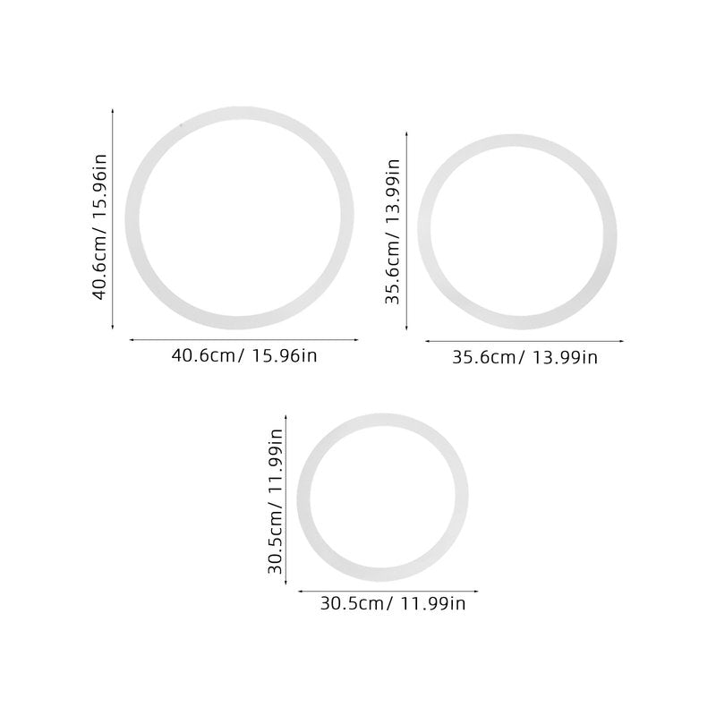 Angoily 4Pcs Drum Mute Ring For Snare, Silencer Muffler Pack 10 12 14 16 Inch, White PC Dampening Accessory To Control Overtones, Practice Noise Reduction Instrument Tone Drums Muffler