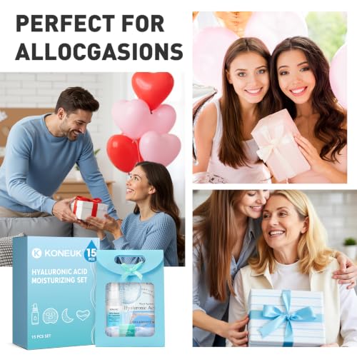 Hydrating Skincare Set with Facial Masks & Eye Patches - 15 Pcs