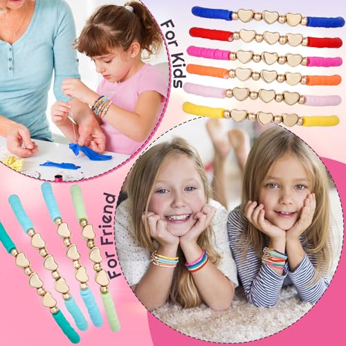 20 Pack Colorful Heart Friendship Bracelets for Gifts