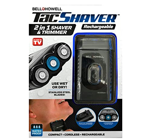 Bell+Howell TACSHAVER Regular Moustache & Beard Trimmer Seen On TV