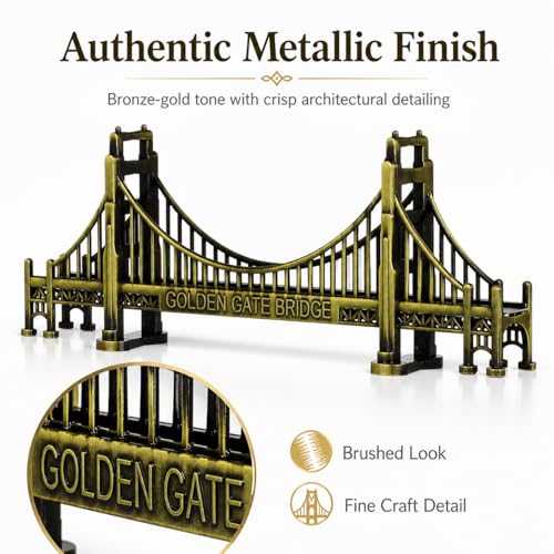 Golden Gate Bridge Model Statue | San Francisco Architecture Decor